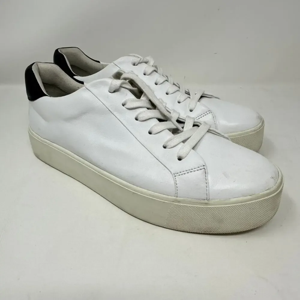 Vince‎ Fulton Leather Oxford Sneakers Men's 9.5 Leather Upper Round Toe Lace-Up